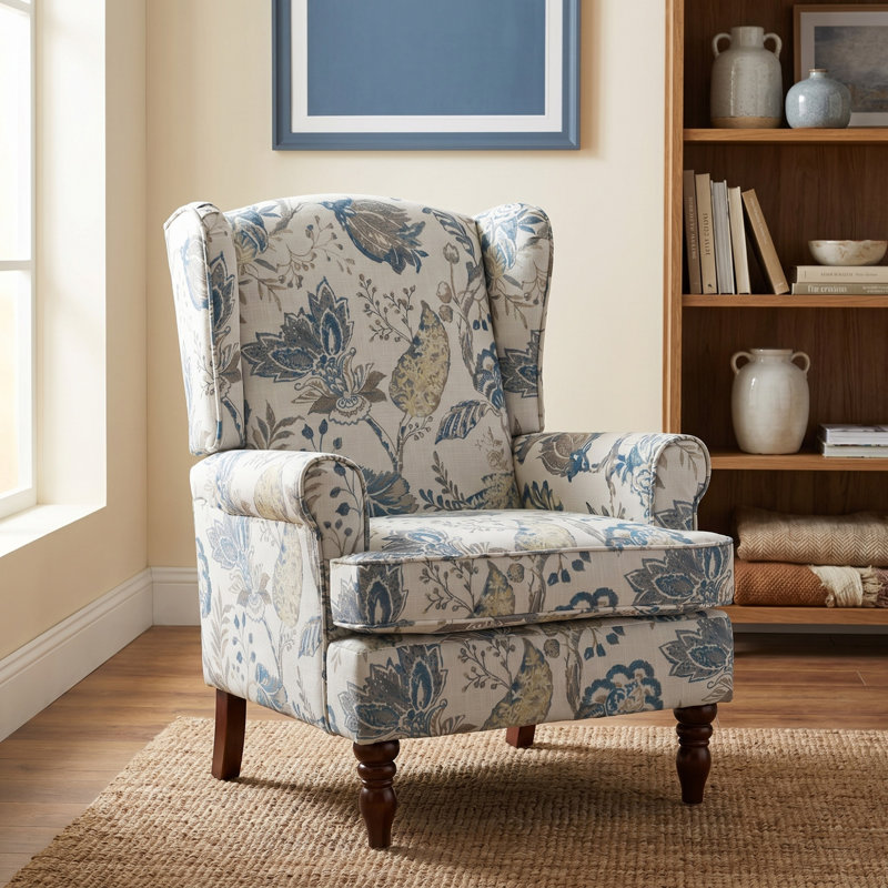 Chaise d'appoint moderne, Bleu antique