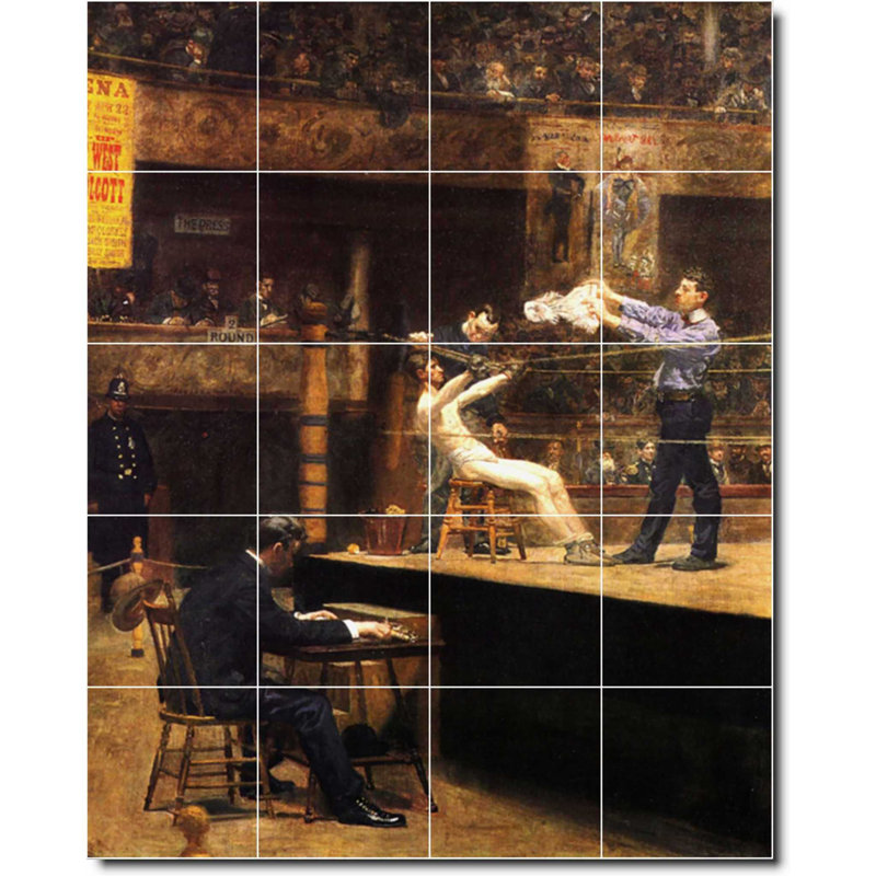 Carreau de peinture murale 32 po x 40 po 8 po x 8 po, Sport 02910