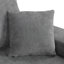 Canapé-lit modulaire en U de 109 po avec deux ports USB, une méridienne de rangement et quatre coussins de dossier pour le salon-30655127
