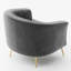 Lucciano Velvet Barrel Chair-1045929889