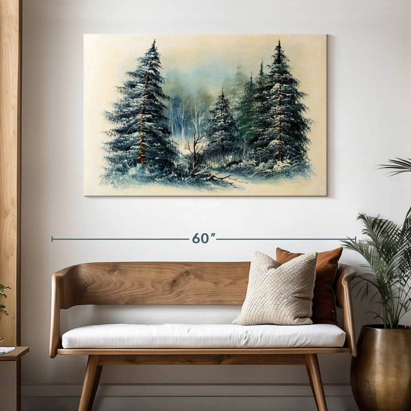 Harnek Winter Evergreen Forest, H 32 po x l 48 po