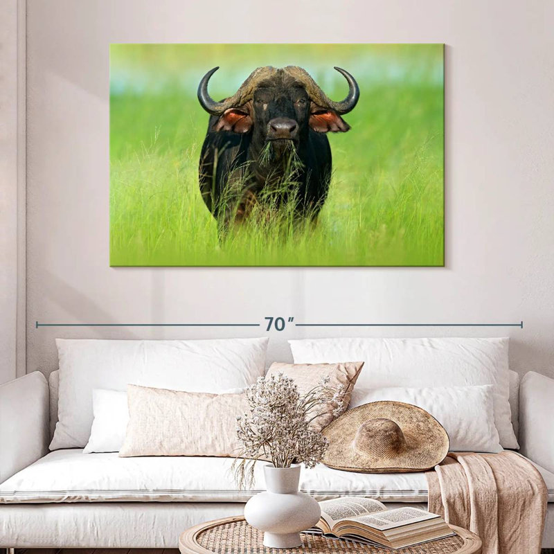 Eating Buffalo, 32" H x 48" W