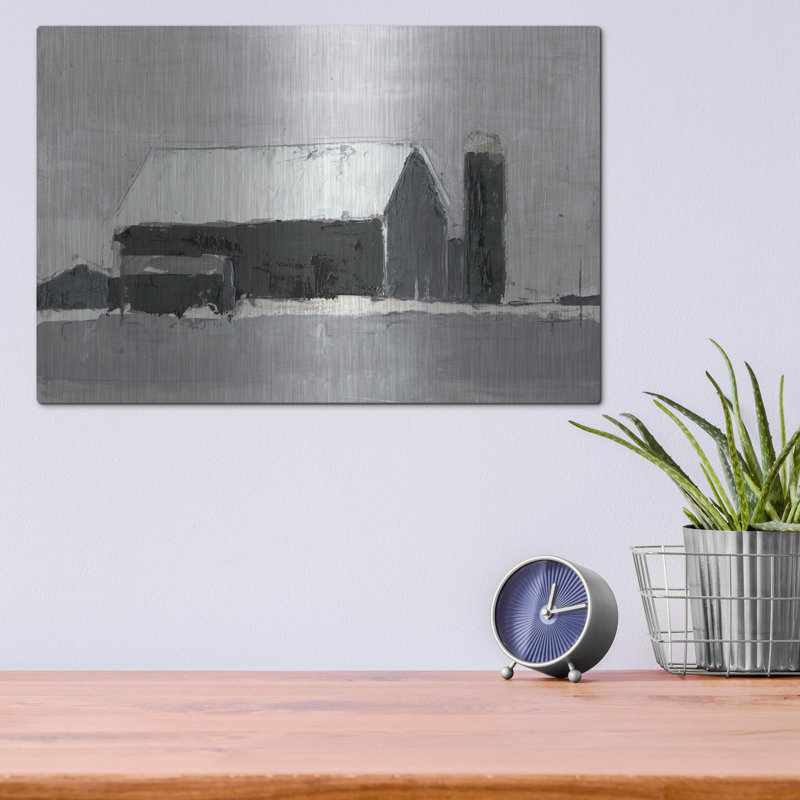 " Dynamic Barn I " by Ethan Harper, 12" H x 16" W