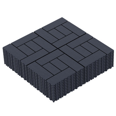 Carreaux de terrasse pour patio 12 po x 12 po Zz Style