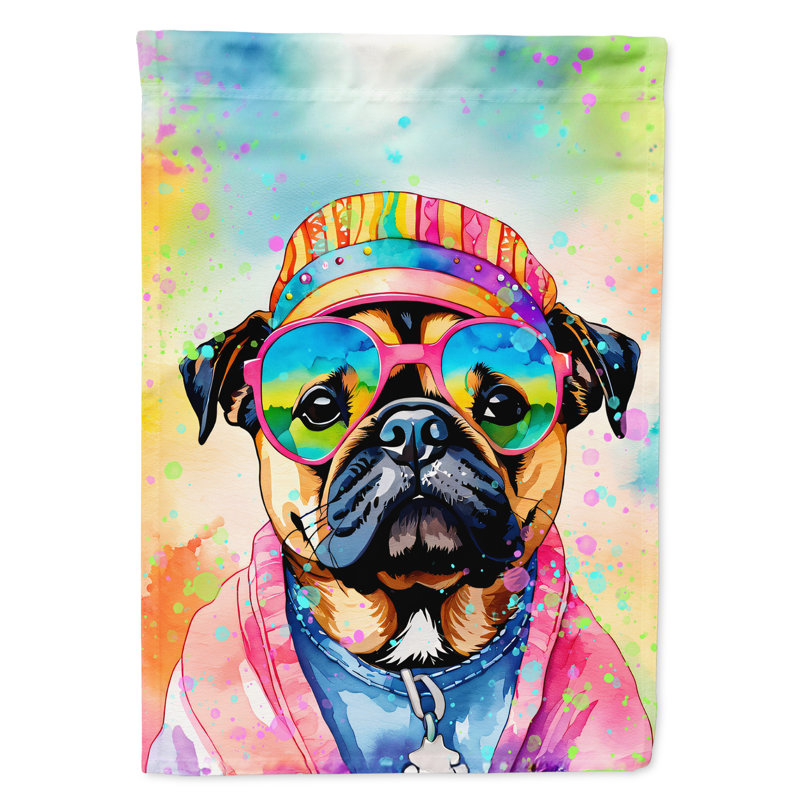 Drapeau de jardin Hippie Dawg, Carlin