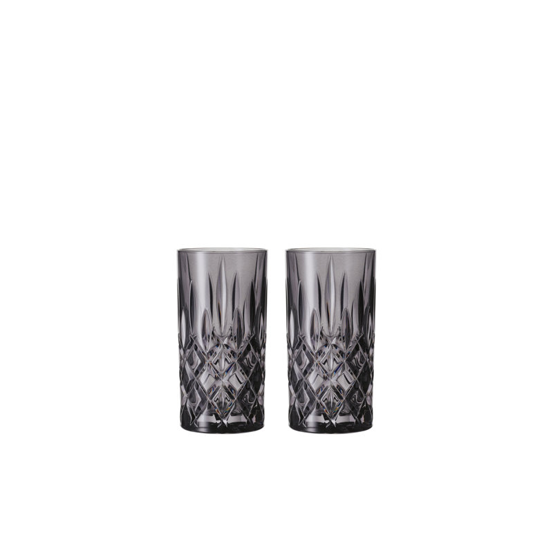Verres à baies longues, ensemble de 2, Gris