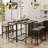 Reitz Wood and Metal 3-Piece Dining Set-1508065149-1508065146