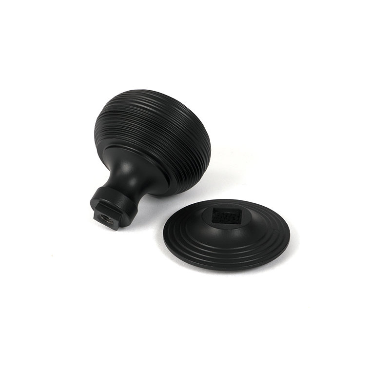 Pewter Beehive Centre Door Knob, Matt Black