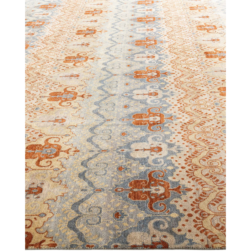 Overdyed One-of-a-Kind 9' 3" X 12' 3" Hand Knotted Area Rug