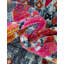 Tapis à motif floral rose-687487810