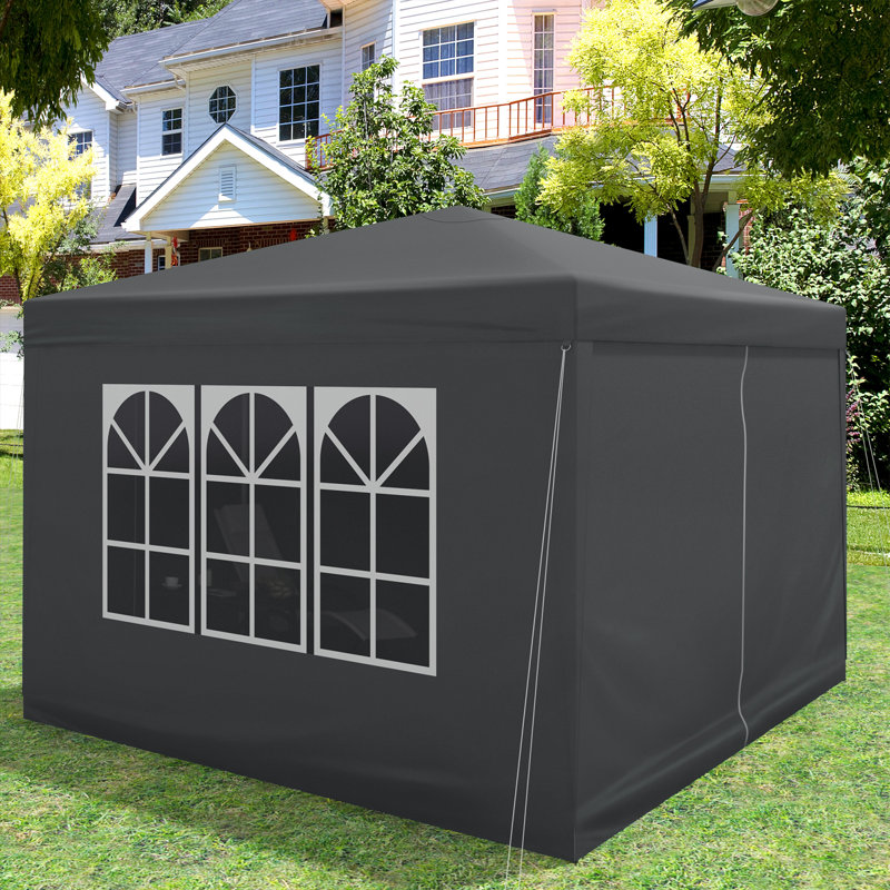Pavillon Pop-Up Wasserdichter Faltpavillon Sonnenschutz Event Pavillon Gartenpavillon Auf Terrasse Camping Festival Pagodenzelt Aus Oxford Metallrahmen 3 X 3 M