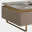 Table basse Beige Stone + Bois manufacturé