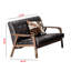3-Piece Faux Leather Living Room Set, Brown Wood Finish, 30.59'' H X 63.62'' W X 26.94'' D-1416152901