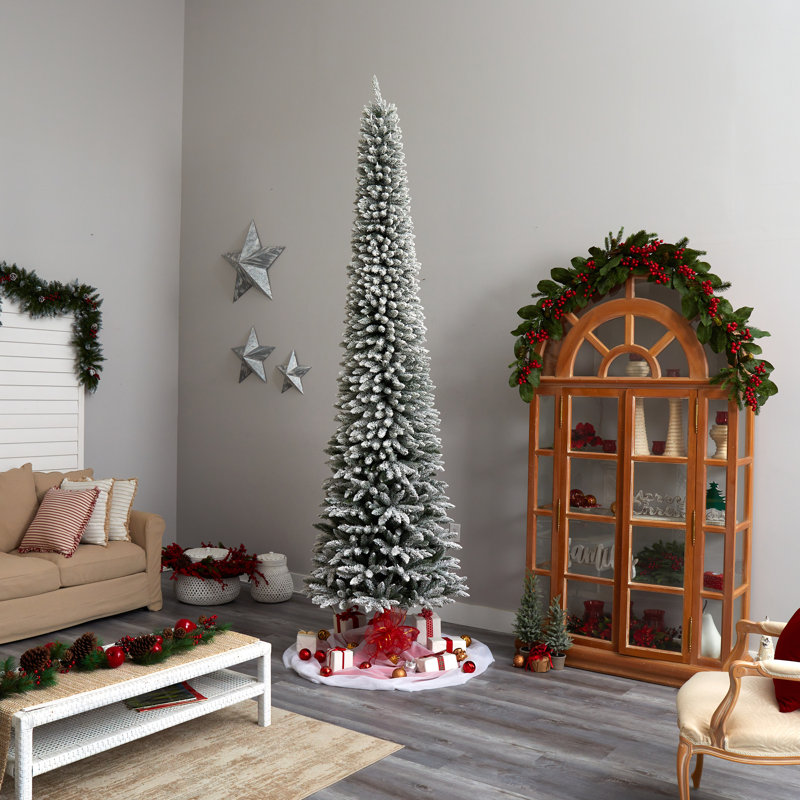 Lighted Artificial Spruce Christmas Tree, 11' H
