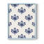 Motif de fleurs indigo I, reproduction encadrée - bois massif-1241616528-1241616531