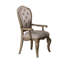 De 2 fauteuils, taupe beige et antique, passepoil à boutons, tablier de siège habilement courbé, tablier intérieur apaisant, tablier