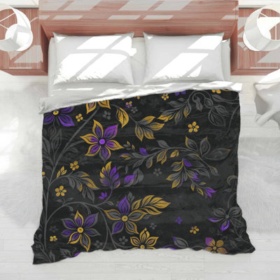 Floral Botanical Illustration Comforter
