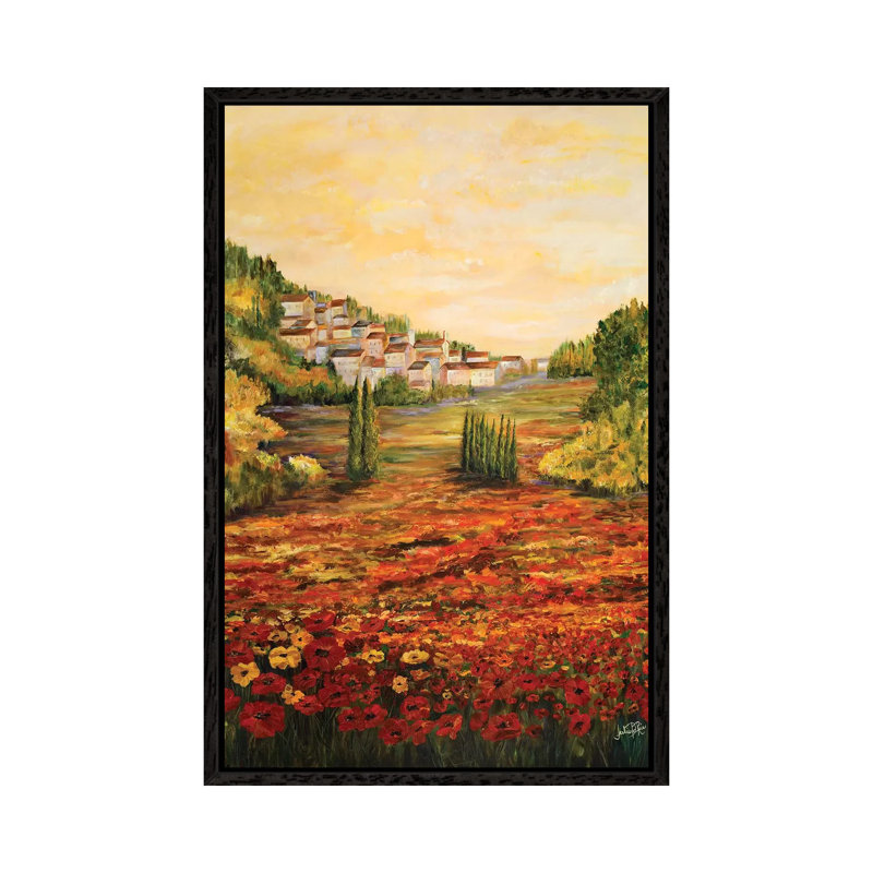 Tuscany Scene by Julie Derice - Gallery-Wrapped Canvas Giclée on Canvas, Black Framed, 152.5 cm H x 101.5 cm W