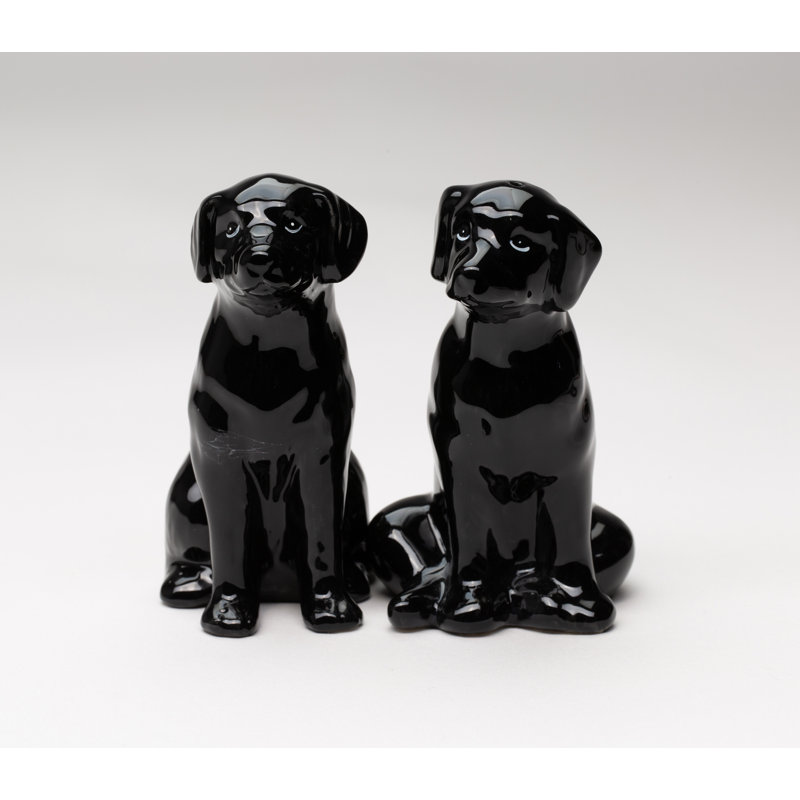 Ensemble salière et poivrière Black Labrador