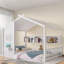 Lit sur pied avec tablettes de rangement-876018884-876018885