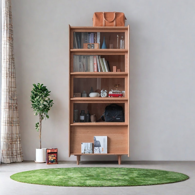 A unique bookcase in Nordic style, Brown