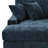 3 - Piece Upholstered Blue Chenille Modular Sectional Sofa with Armrests & Throw Pillows-1332424586-1332424589