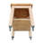 Cuthbert Kitchen Cart with Butcher Block Top-642092884