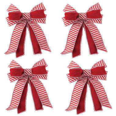 Lakiyfye Christmas Bows Decor Pack Of 6,Red Bows For Christmas Tree Red  Velvet Fabric Bows Can Be T, Facebook Marketplace