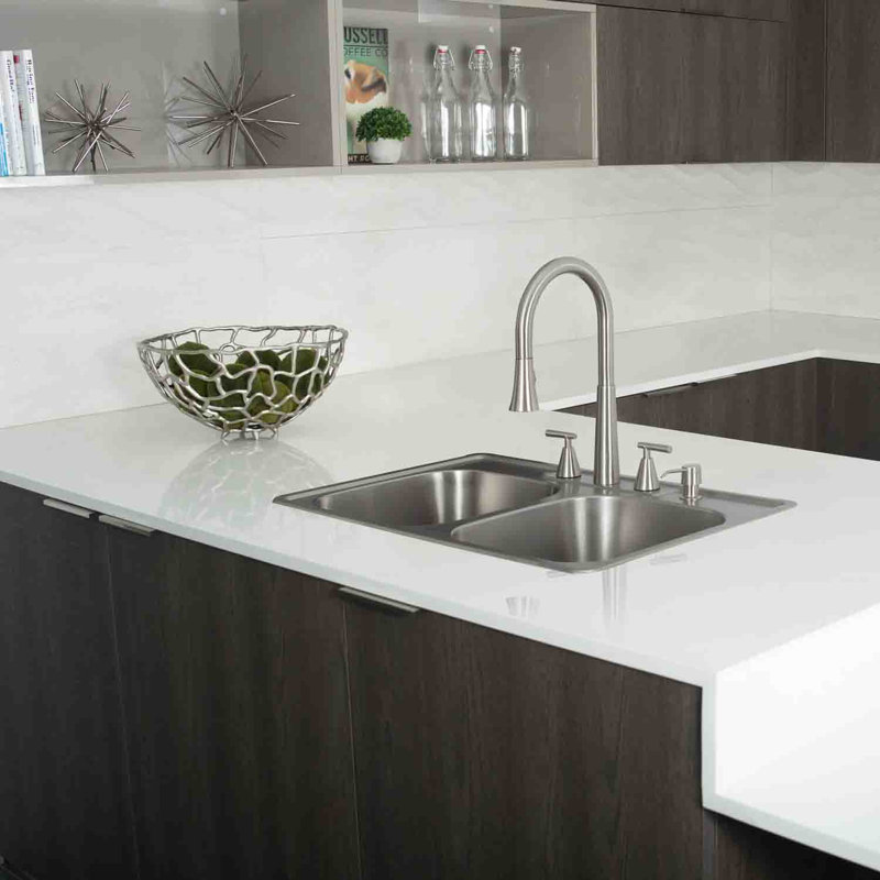 33 " L Drop-In Double Bowl Stainless Steel Kitchen Sink