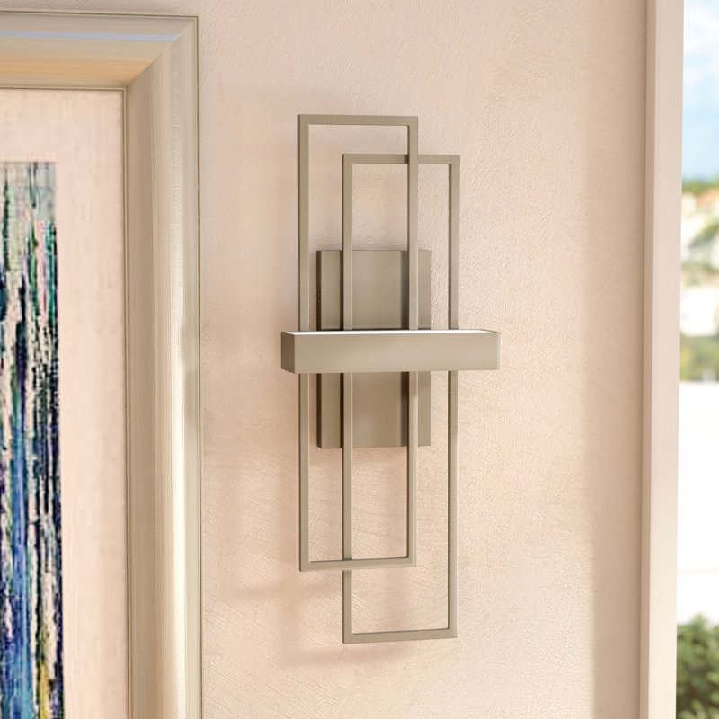 Saedi LED Armed Sconce, Brushed Nickel