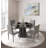 ACME Hollis Dining Table, Engineered Stone Finish