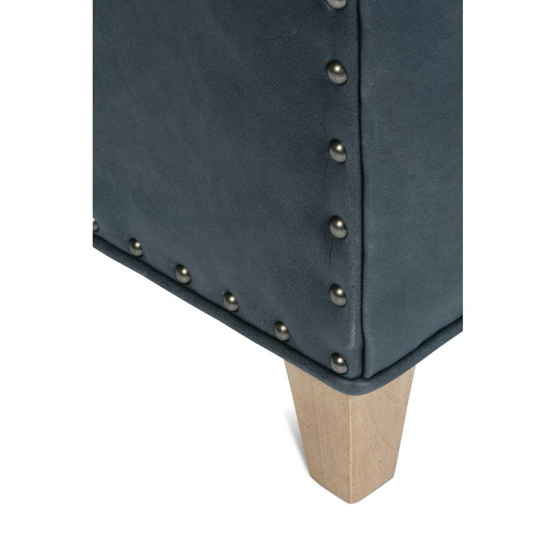 Springfield Nubuck Armchair, Slate Leather (KL230-04)