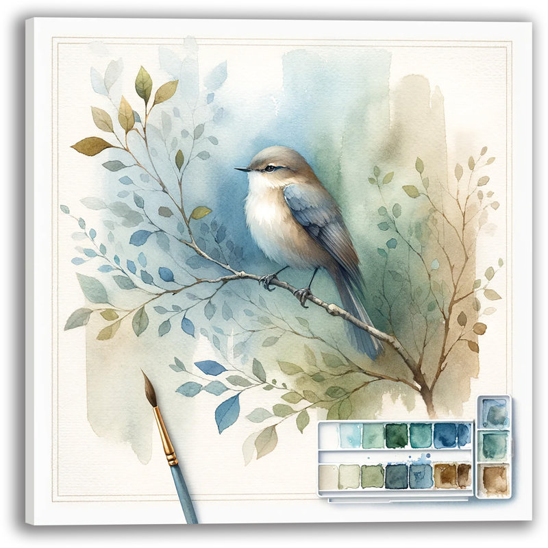 «Painterly Perch» sur, H 24 po x l 24 po x P 1,5 po