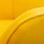 Chaise en velours jaune au look élégant en tissu
