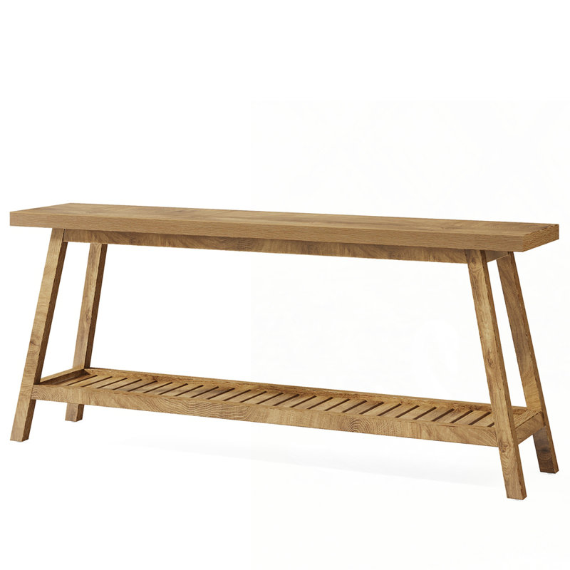 Farmhouse Console Table, Natural