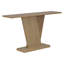 Console, base en V en placage de bois naturel pour une polyvalence classique, parfaite pour exposer vos articles préférés, assemblage facile-439863330