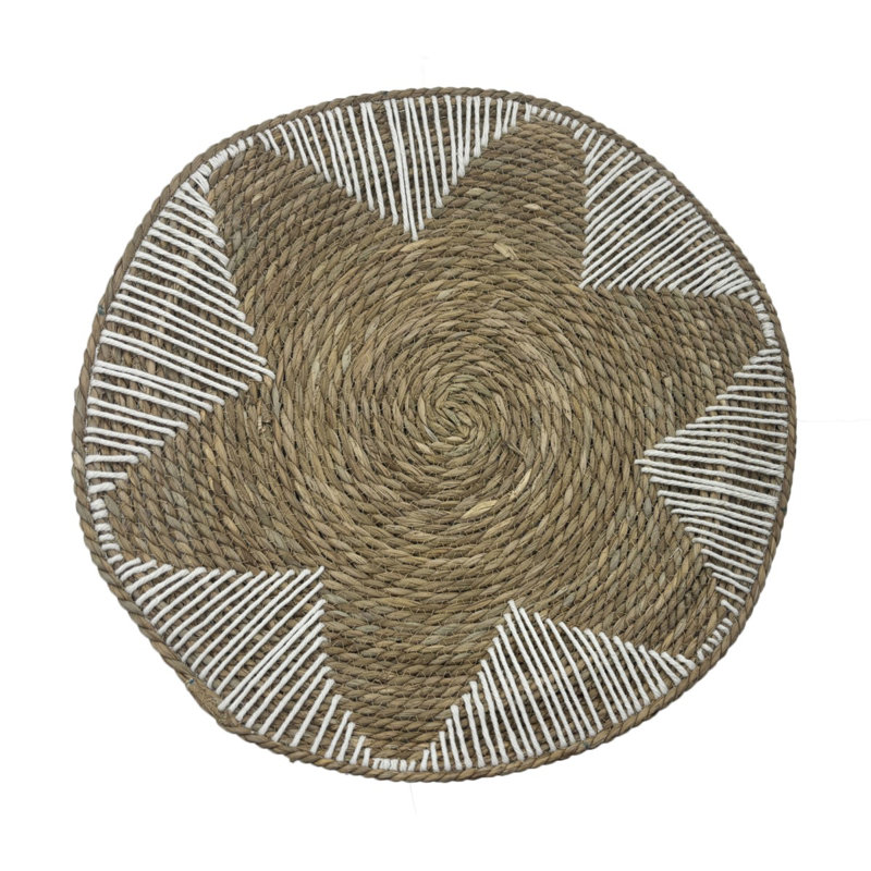 Walter Natural Fibers Wall Decor, 52cm H x 6cm W x 52cm D