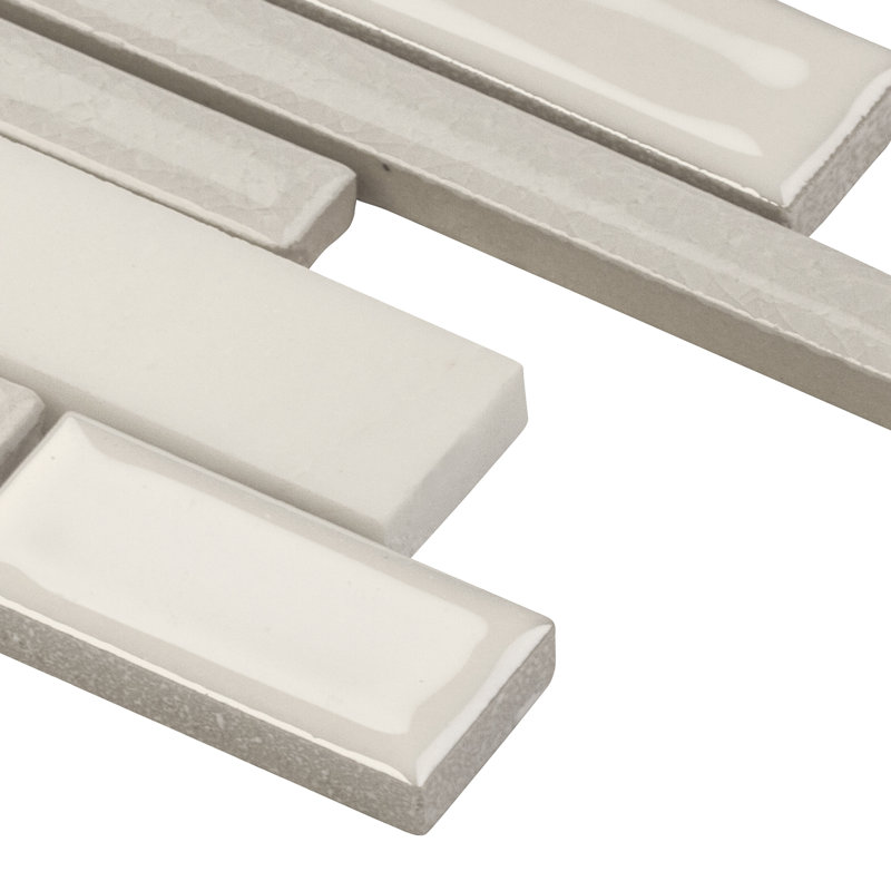 Altara Interlocking 12 in. x 15 in. Porcelain Stone Mosaic Floor and Wall Tile