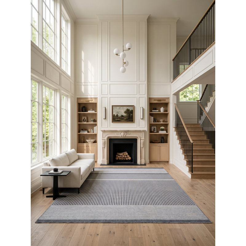Tapis rectangulaire Meraki 01 en argent / gris, Rectangle de 10 pi x 14 pi