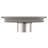 FINE FIXTURES Square Shower Floor Drain, Slotted Grate Design, 10-Gauge 304 Stainless Steel, Center Outlet, Fast Drainage, Hair Strainer Included-126703048