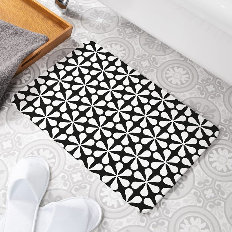 Non-Slip Bath Mat, White