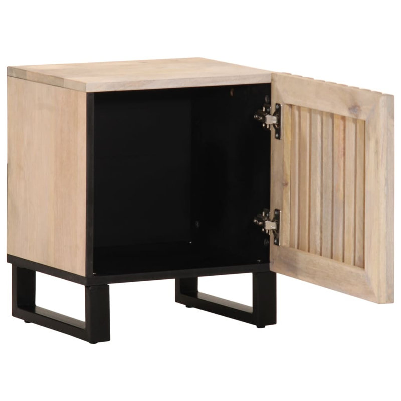 Vidaxl Bedside Cabinet 40X34x46 Cm, Natural, Individual