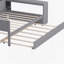 Lit de jour en bois avec tablettes de rangement, lit multifonctionnel avec lit gigogne et bureau -1404480917-1404480919