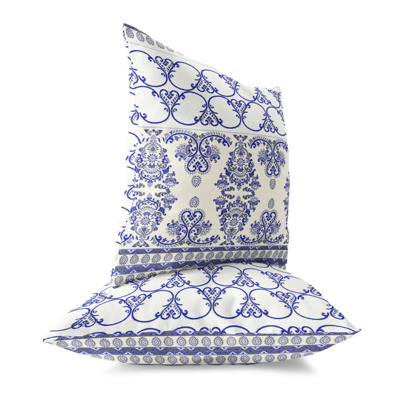 Housse et insert de coussin décoratif intérieur / extérieur en polyester / mélange de polyester, 16 po x 16 po