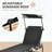 2-Piece Folding Chaise Lounge Set with Canopy Shade and 5-Level Reclining-1376080516