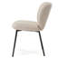 Chaise rembourrée blanc cassé