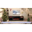 70'' TV Stand For TV Up To 80" With Electric Fireplace Included, Black-108941962