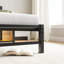 Base de lit simple Structure de lit plateforme robuste avec tête de lit, station de charge USB, lit à DEL, sommier sans sommier, sommier à lattes en acier robuste-1029388658