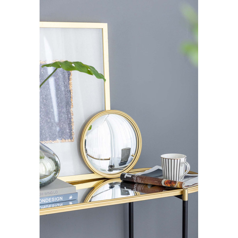 Miroir doré, 10.4" H x 10.4" W