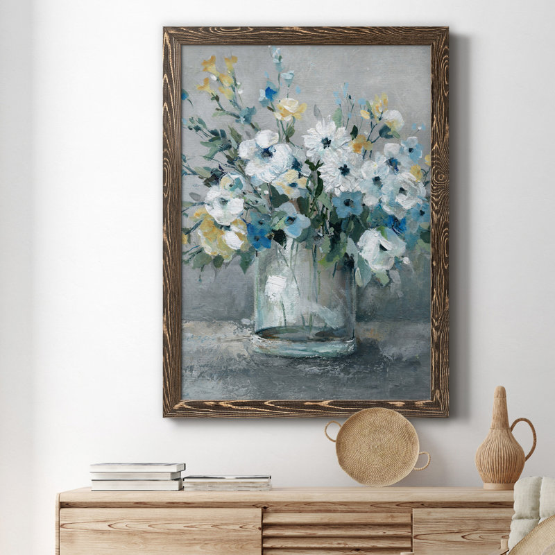 Sweetest Blossoms - reproduction d'art sur toile, H 24 po x l 18 po x P 1,5 po, Toile avec cadre noyer